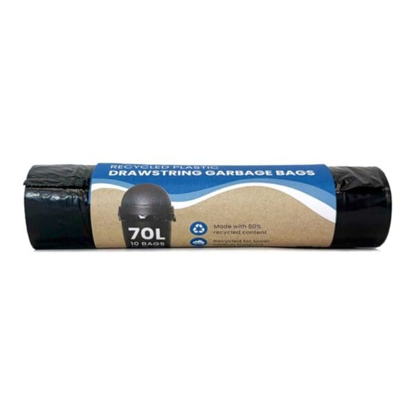 Ecopack XL Recycled Plastic Rubbish Bags 70L