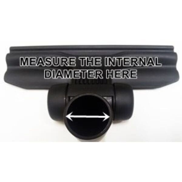 How to measure size of vacuum pipe or floor tool