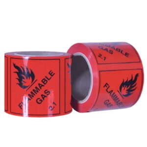 Flammable Gas 2 Rippa PET Labels