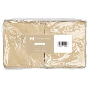 Flat Brown Paper Bag #3 185mm x 210mm, 40gsm