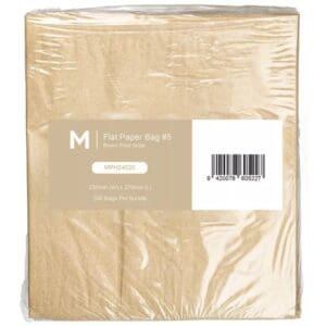 Flat Brown Paper Bag #5 235mm x 270mm, 40gsm