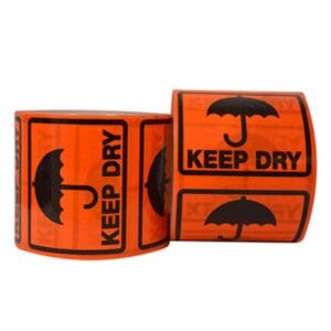 KEEP DRY Rippa PET Labels on a Roll