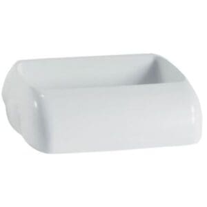 Wall Mount Bin 42L Hidden Lid, White