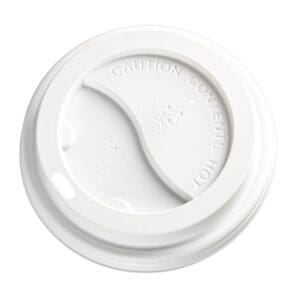 PS Plastic Cup Lids White
