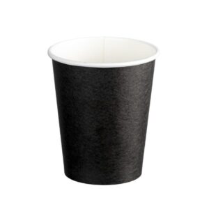 Double Wall PE Paper Cups 280ml (80mm) Black