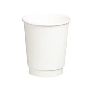 Double Wall Universal PE Paper Cups 280ml 90mm White