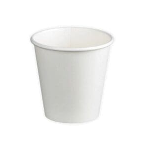 Single Wall PE Paper Cups 120ml, White