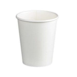 Single Wall PE Paper Cups 280ml (80mm) White