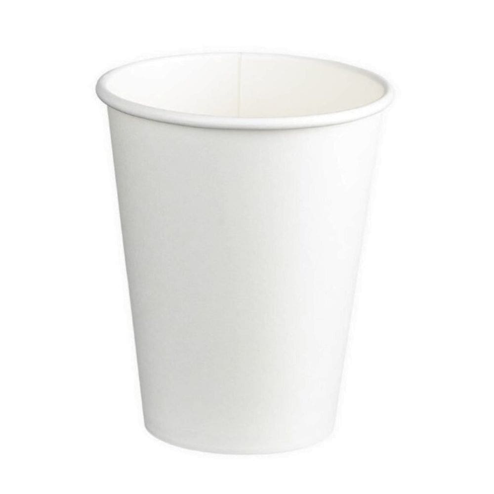 Single Wall PE Paper Cups 390ml (90mm) White