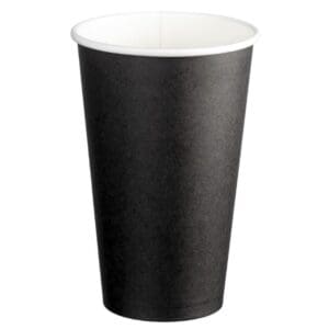 Single Wall PE Paper Cups 510ml (90mm) Black