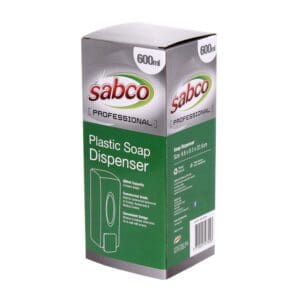 Sabco Plastic Soap Dispenser 600ml, White