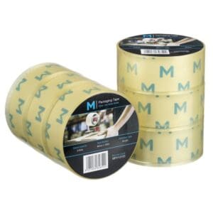 Low Noise Acrylic Packaging Tape 48mmx100mx55mu, Clear - Carton of 36