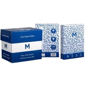 Matthews A4 Office Copy Paper 80gsm, White (Box of 5 Reams)