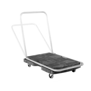 Rubbermaid Triple Trolley with Straight Handle, Utility Duty