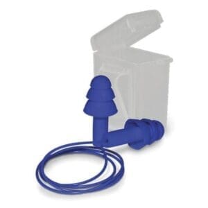 Reusable Earplugs Corded 22dB Rated, Blue