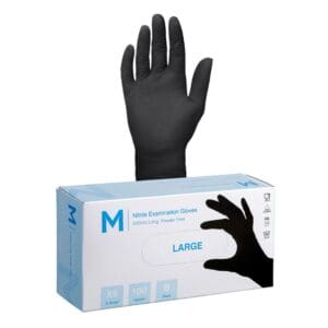 Matthews Nitrile Gloves 4.0g, Black