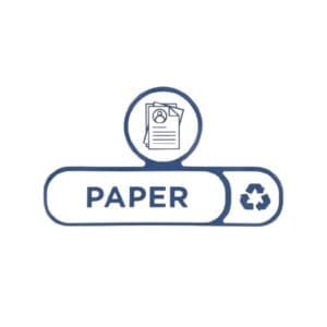 Rubbermaid Slim Jim Recycling Station Billboard Label