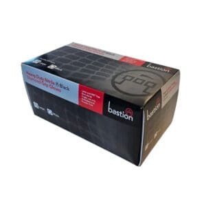 Bastion Black Nitrile Heavy Duty Diamond Grip Gloves