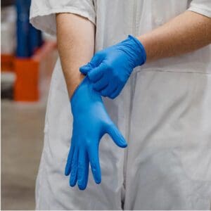 Bastion Nitrile Premium Blue Powder Free Gloves