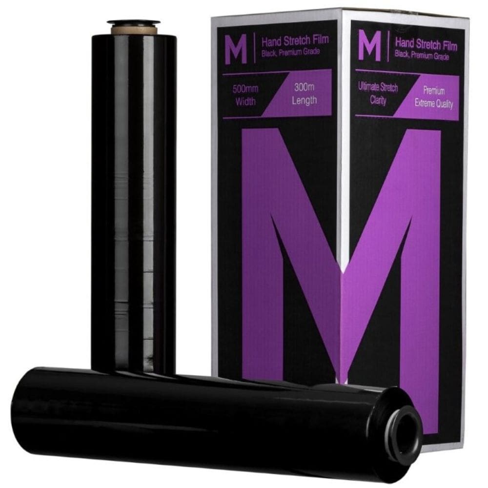 Matthews Hand Cast Stretch Film 500mm x 300M, 20mu, Black