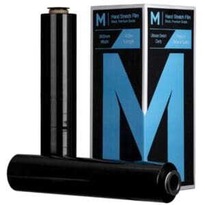 Matthews Hand Cast Stretch Film 500mm x 400M, 15mu, Black
