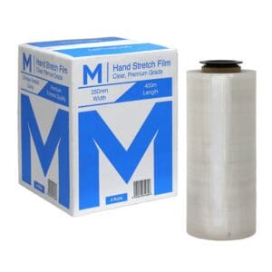 Matthews Hand Stretch Film 250mm x 400M, 15mu, Clear