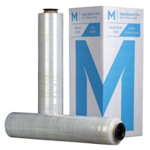 Matthews Hand Stretch Film 500mm x 400M, 12mu, Clear - Box of 4