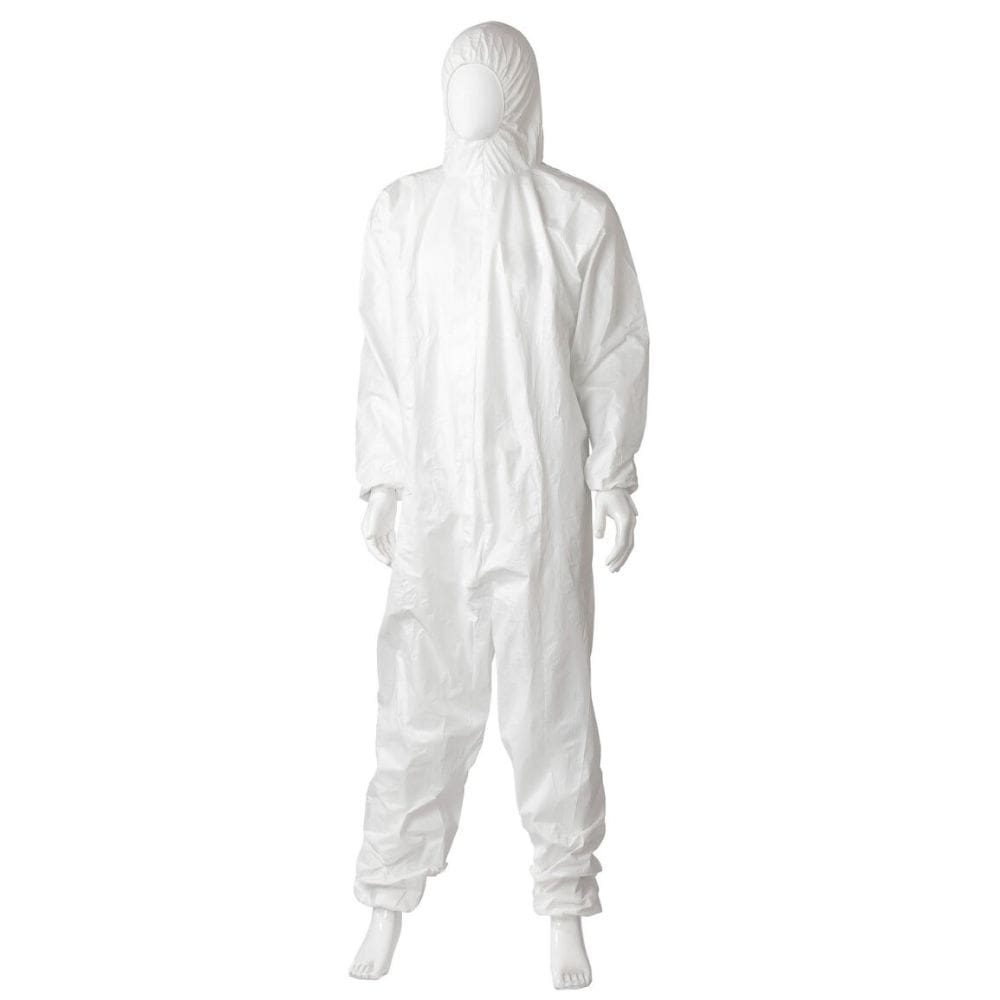 Matthews Microporous Water Resistant Coveralls 55gsm, White