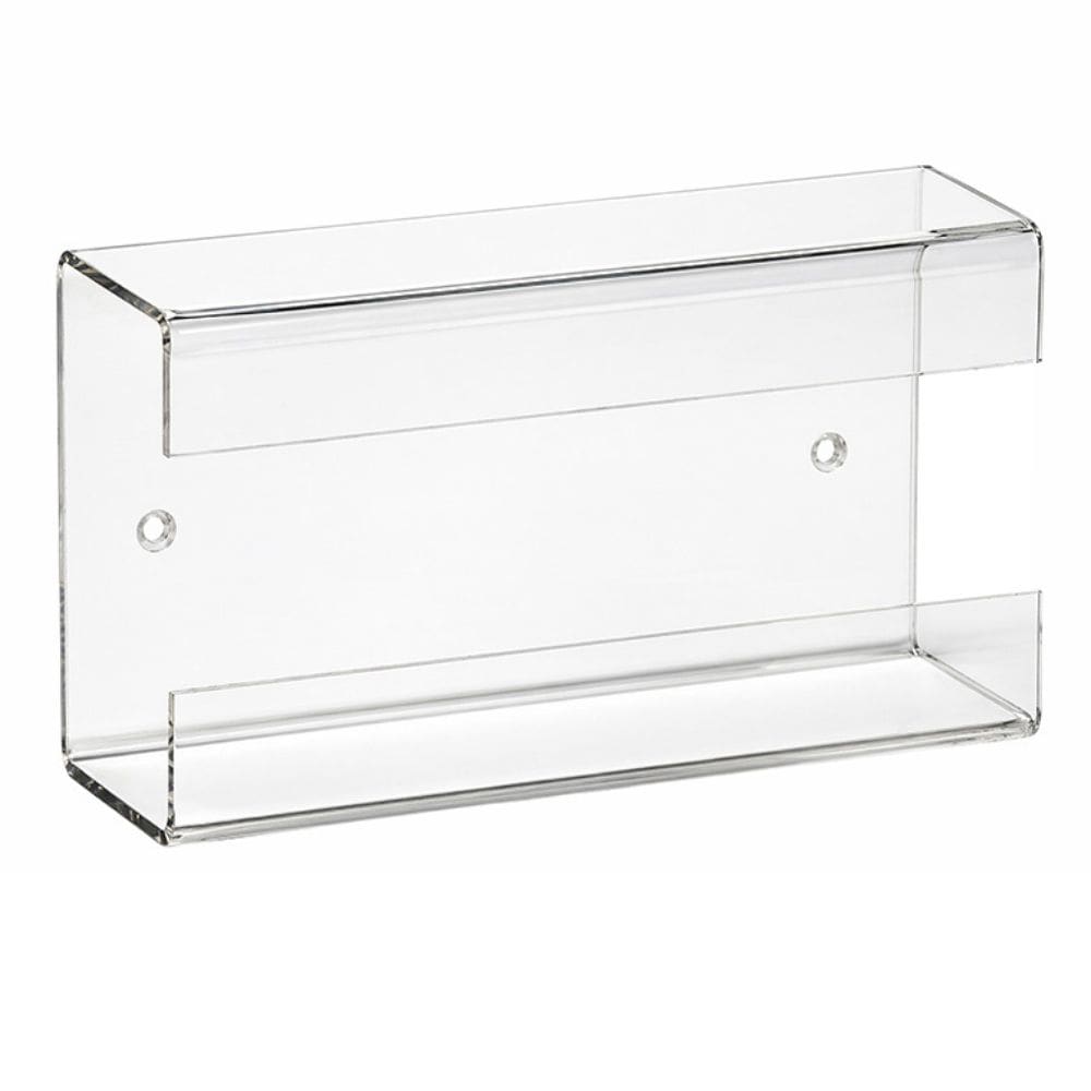 Single Wall Mounted Glove Dispenser - Clear Perspex