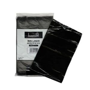 Bastion Bin Liners 80L 28mu, Black