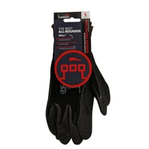 Bastion Milan Black Nylon Gloves
