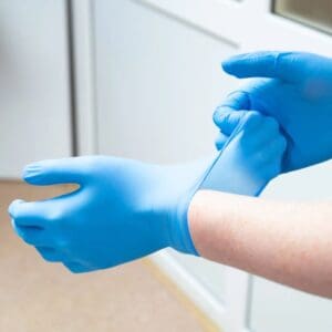 Bastion Progenics Nitrile Blue Powder Free Gloves