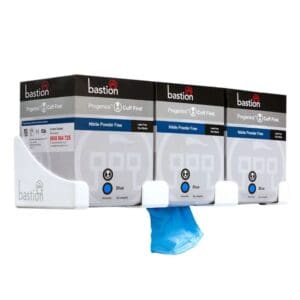 Bastion Progenics Nitrile Blue Powder Free Gloves