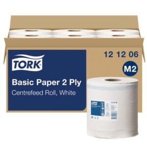 Tork M2 Basic Centrefeed Wiping Paper 2 Ply