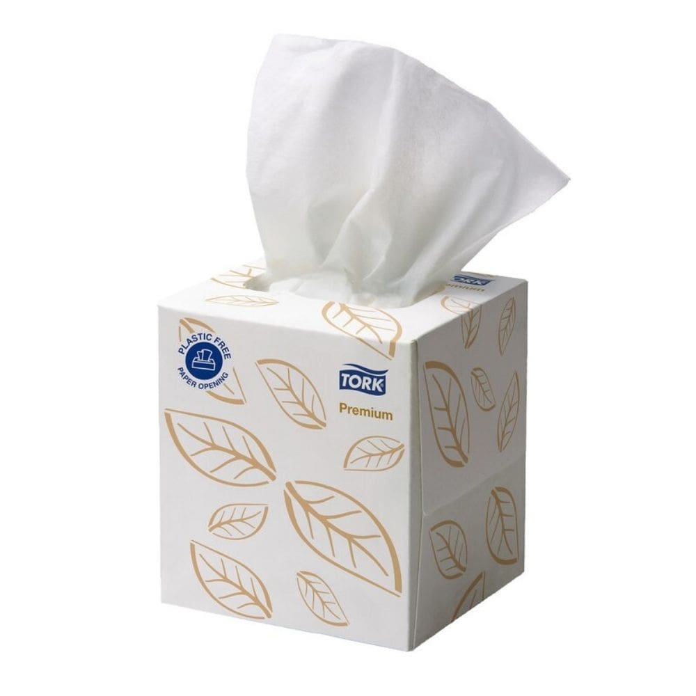 Tork Extra Soft Facial Tissue Cubes 2 Ply