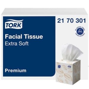 Tork Extra Soft Facial Tissue Cubes 2 Ply