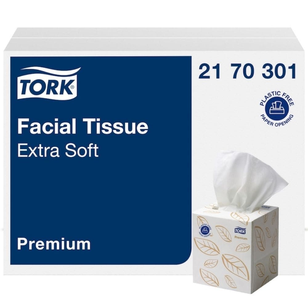 Tork Extra Soft Facial Tissue Cubes 2 Ply