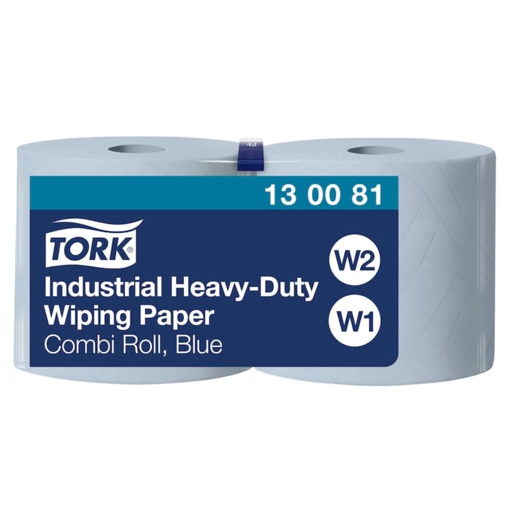 Tork Industrial Heavy Duty Blue Wiping Paper 3 Ply