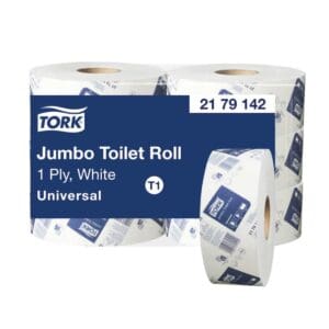 Tork T1 Jumbo Toilet Rolls 1 Ply 600M
