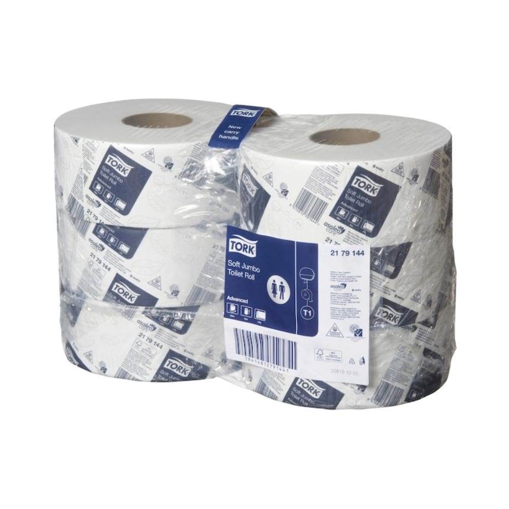 Tork T1 Jumbo Toilet Rolls 2 Ply 300M