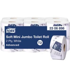 Tork T2 Mini Jumbo Toilet Roll Advanced 2 Ply 200M