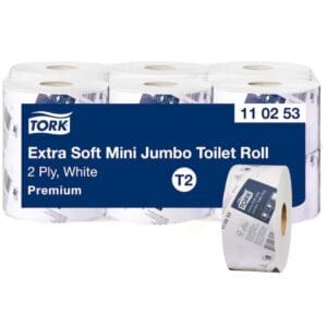 Tork T2 Soft Mini Jumbo Toilet Roll 2 Ply