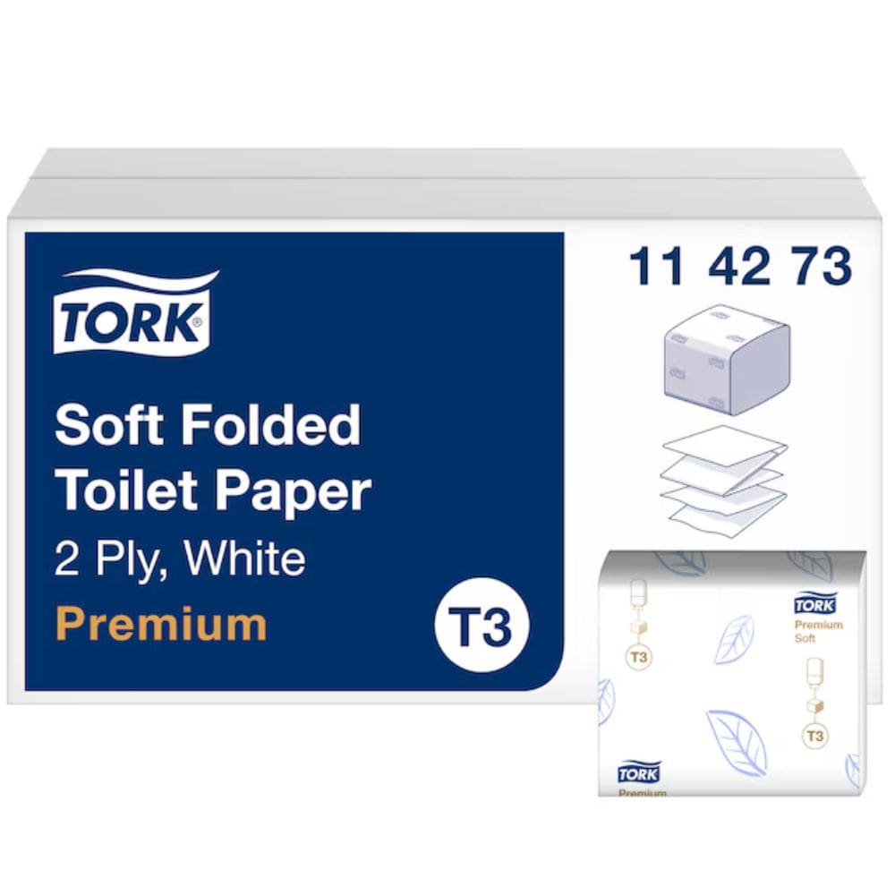 Tork T3 Soft Folded Toilet Tissue 2 Ply 114273